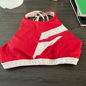 Flag Nor Fail Sports Bra - Red/White